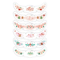 6-Pack Christmas Freckle Temporary Tattoo Stickers | Cute Girls Temporary Tattoo Stickers QXL 6Pcs-Mixed