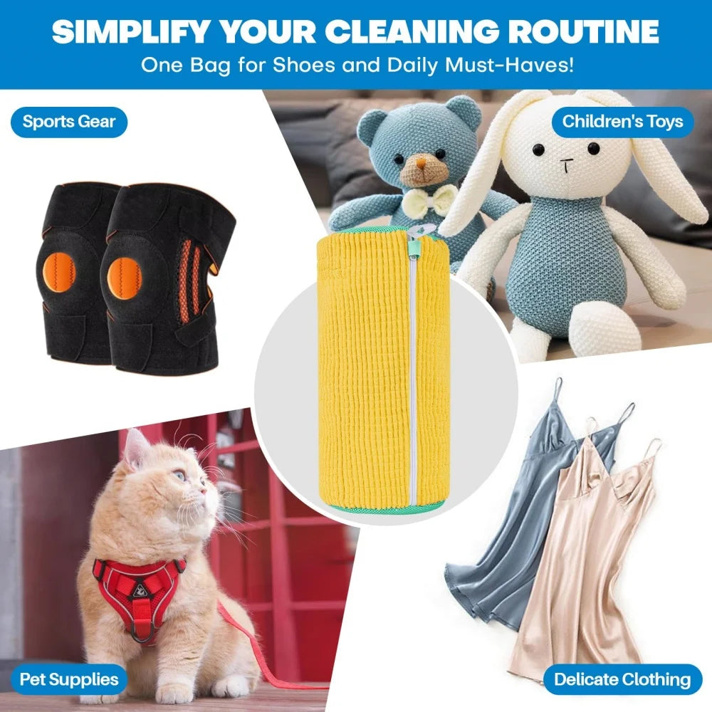 Reusable Shoe Washing Bag | Chenille Microfiber Laundry Bag Shoe Laundry Bag QXL