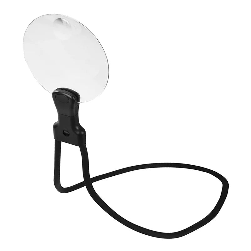 Hands-Free Neck Magnifying Glass 3X 10X | Adjustable Gooseneck Hands-Free Magnifier QXL black