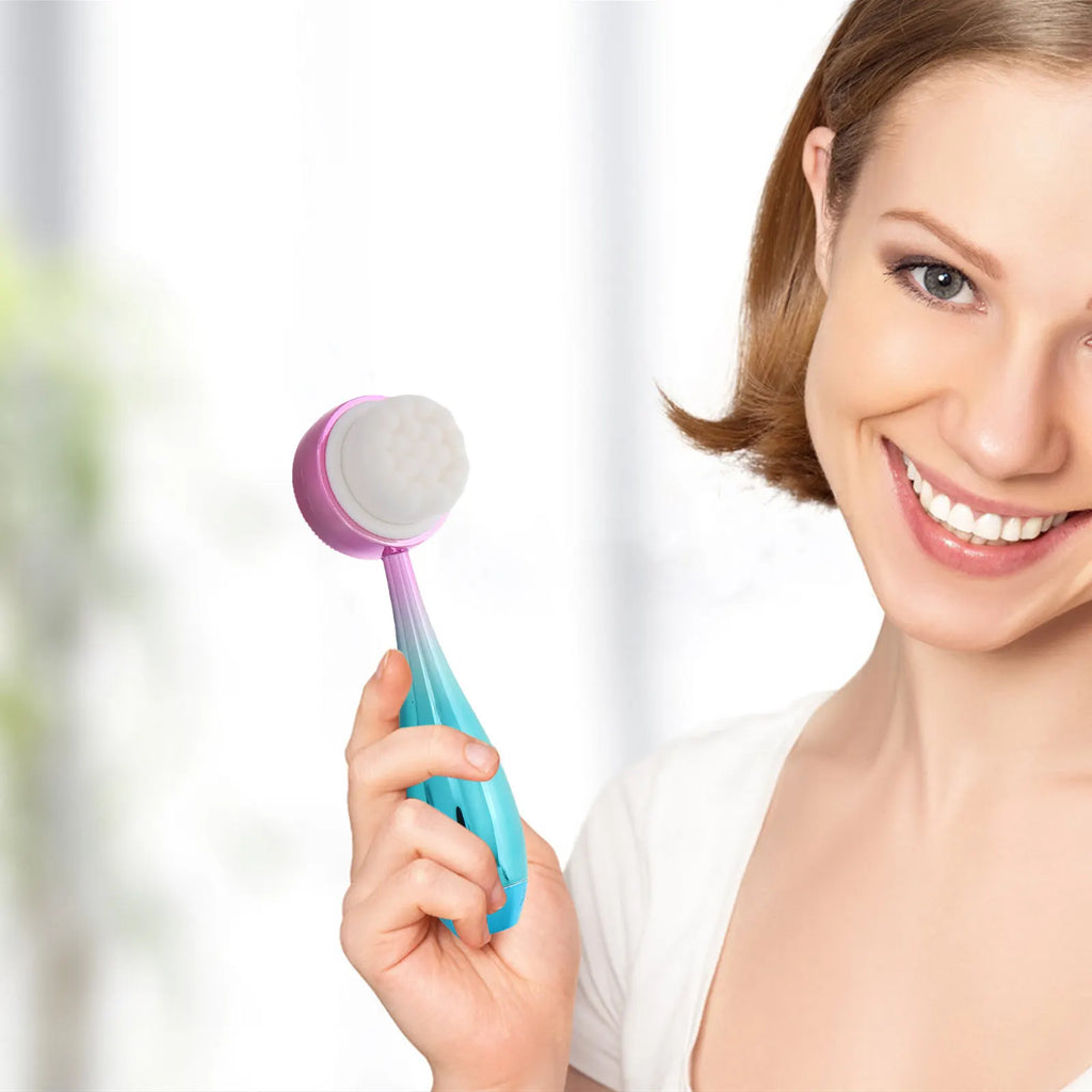 Dual-Sided Silicone Face Brush | Deep Cleanse & Massage Facial Cleansing Brush QXL Default Title