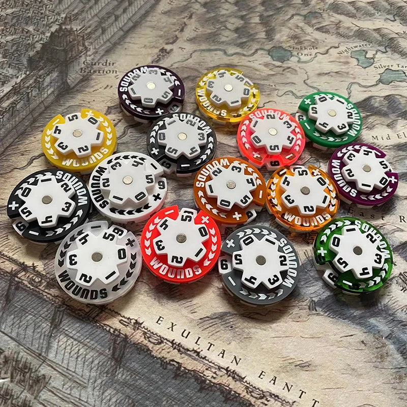 32mm Acrylic Counter Token | 0–59 Board Game Score Tracker Board Game Counter QXL