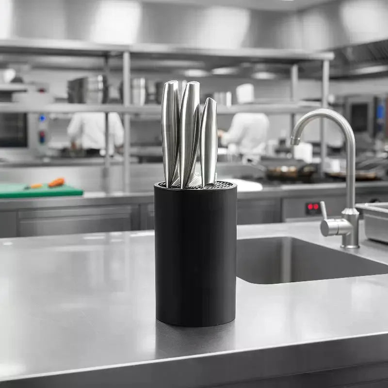 17.5cm Kitchen Knife Holder & Organizer | Countertop Rack Knife Storage Rack QXL