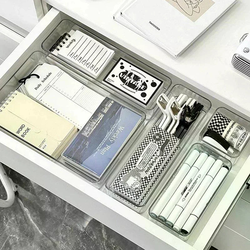 Stackable Acrylic Makeup Organizer | Adjustable Divider Trays Makeup Storage Organizer QXL
