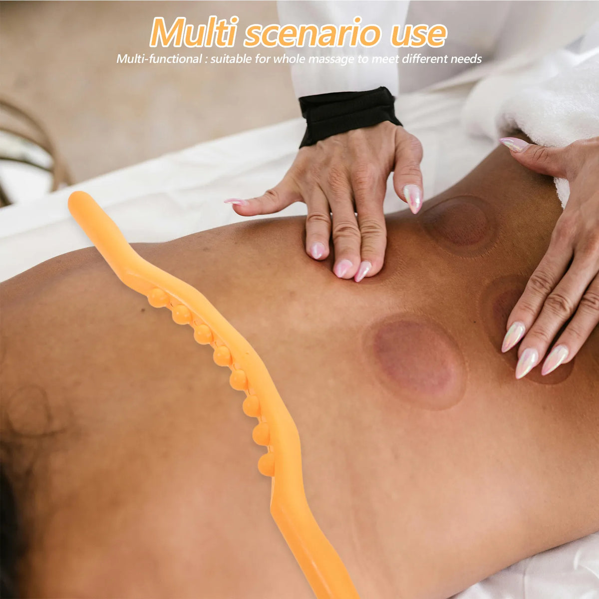 Handheld Muscle Roller Stick | Manual Massage Tool for Legs Muscle Roller Stick QXL