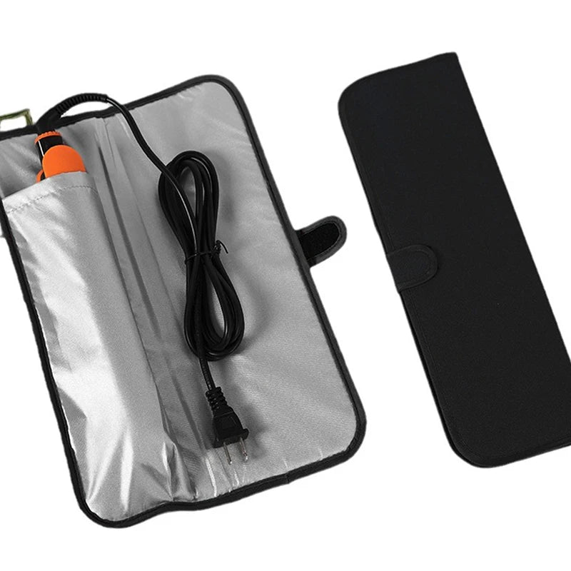 Heat-Resistant Hair Straightener & Curler Travel Storage Bag Hair Tool Storage Bag QXL
