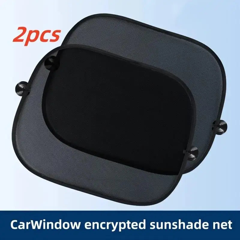 2-Pack Car Window Sunshades – UV & Heat Blocking Mesh Curtains Car Window Sunshade QXL 2pcs