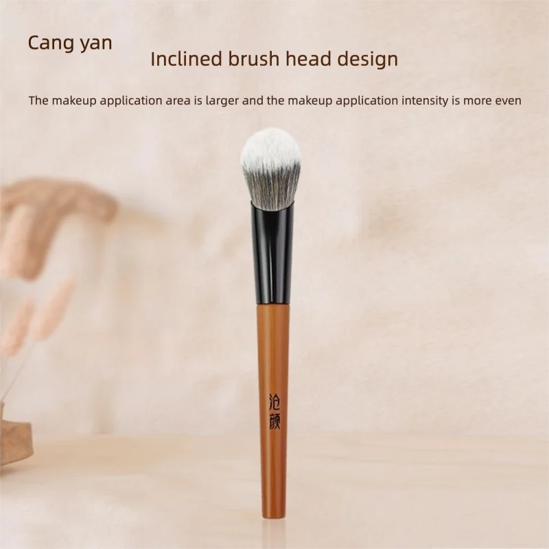 Angled Blush & Contour Brush | Highlighter & Setting Powder Angled Makeup Brush QXL Y05