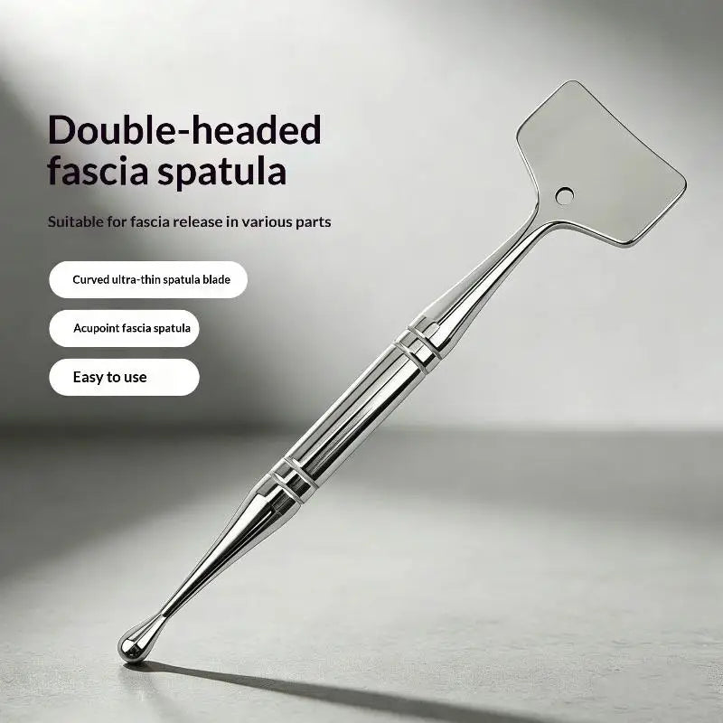 Double-Ended Facial Acupressure & Fascia Pen – Stainless Steel Facial Massage Tool QXL