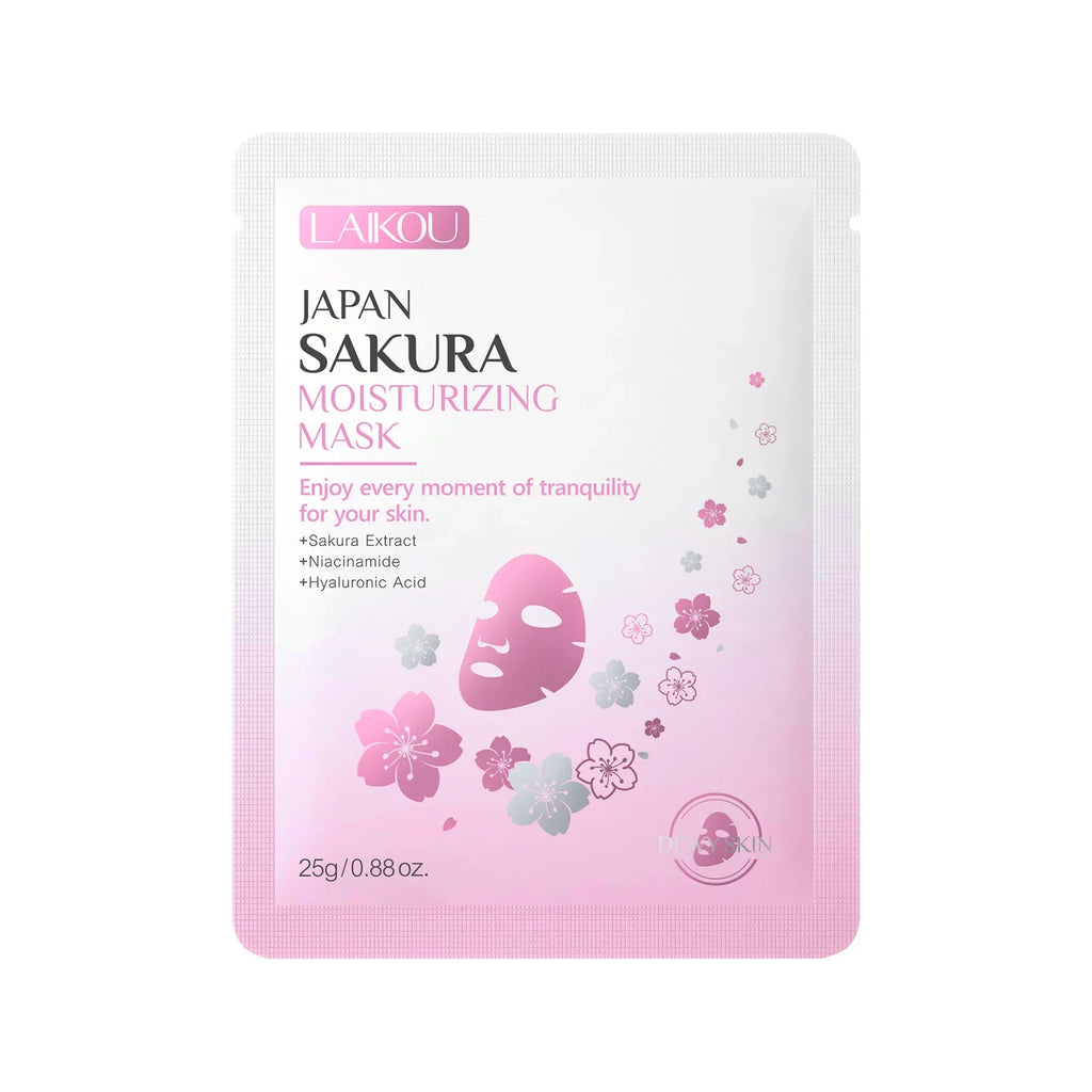 LAIKOU Japan Sakura Moisturizing Face Mask 10pcs | 25g Moisturizing Face Mask QXL