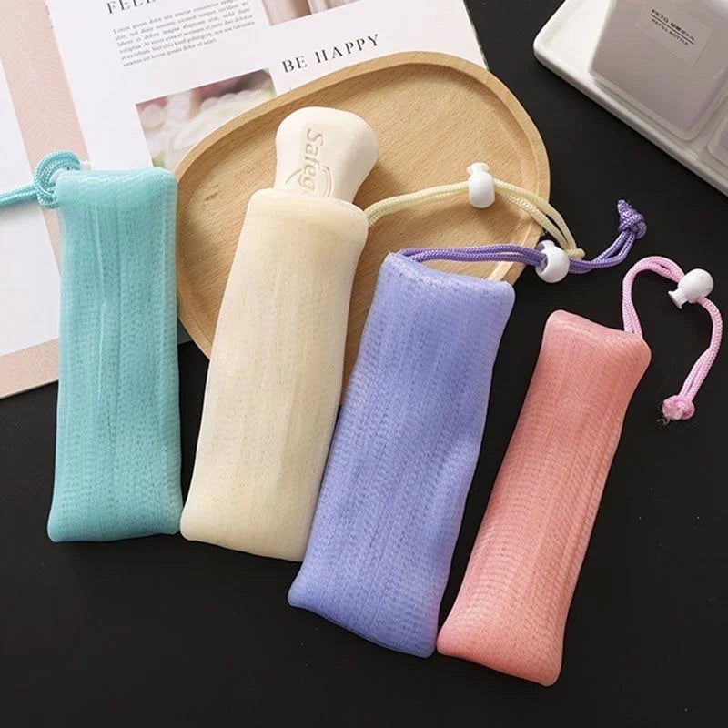 Foaming Soap Mesh Bag | Bubble Net for Shower, Bath & Baby Soap Mesh Bag QXL
