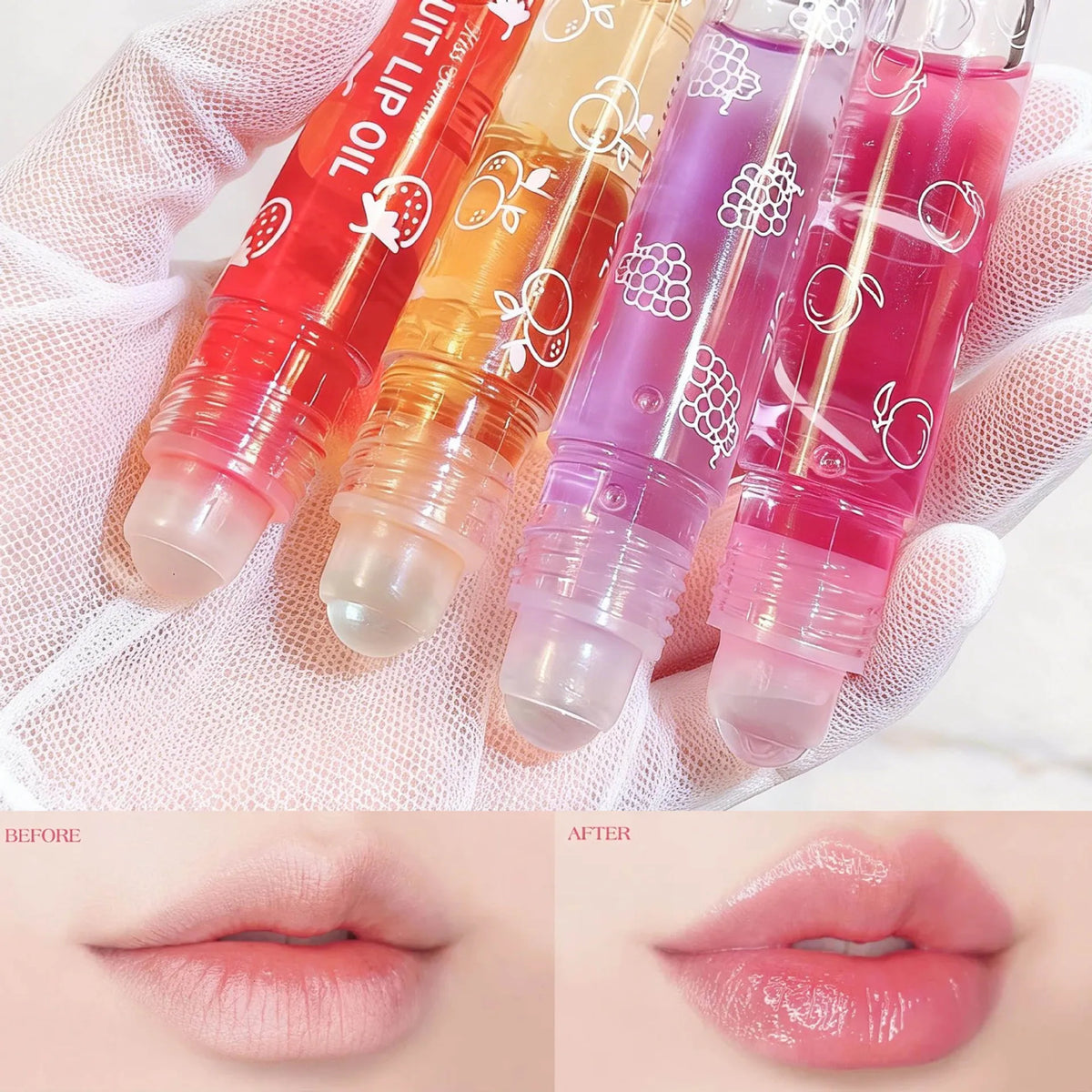 Honey Lip Oil Plumping Gloss | Tinted Moisturizing Lip Glow Tinted Lip Oil Gloss QXL