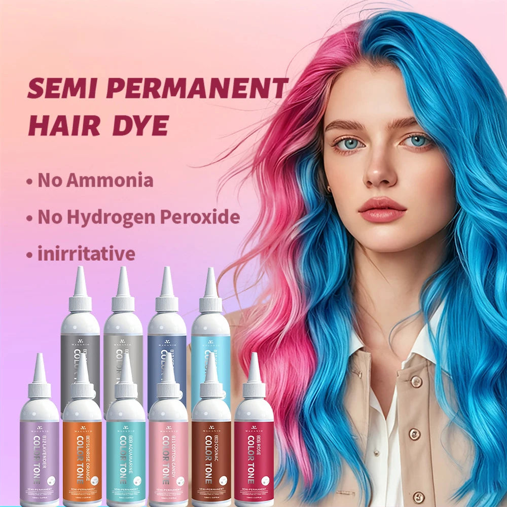 200ml Plant-Based Hair Dye | Gray Coverage Semi-Permanent Semi-Permanent Hair Dye QXL