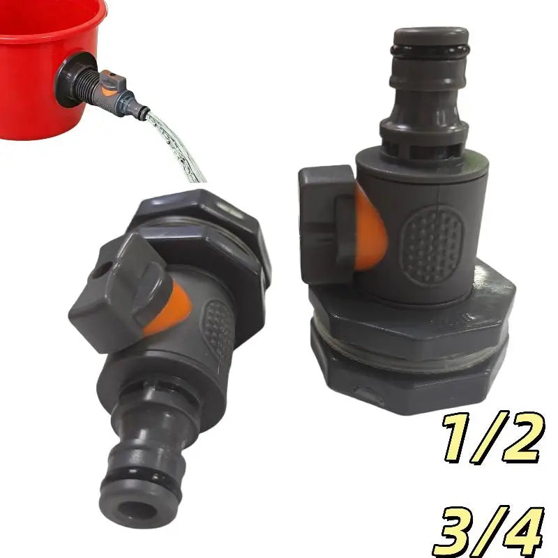 IBC Water Tank Adapter with Valve | PVC Rainwater Connector Water Tank Adapter QXL