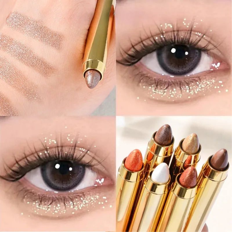 6-Color Double-Ended Eyeshadow Stick | Pearl & Matte Finish Eyeshadow Stick QXL