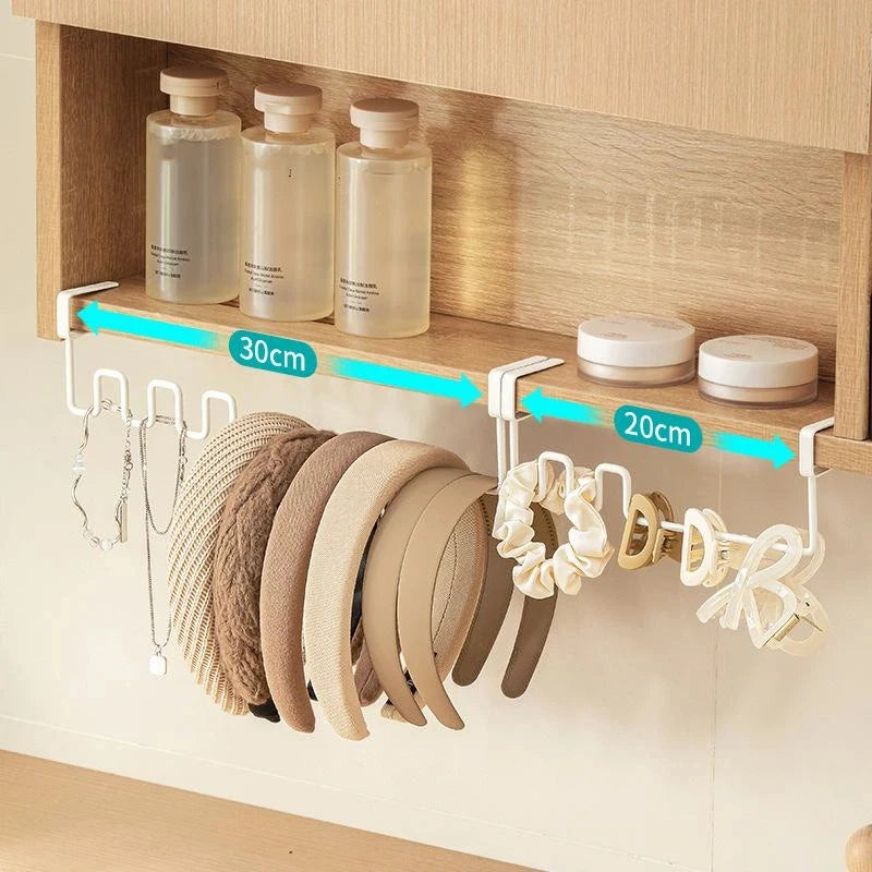 Over-Cabinet Hanging Storage Rack | No-Drill Bathroom Organizer Cabinet Hanging Organizer QXL