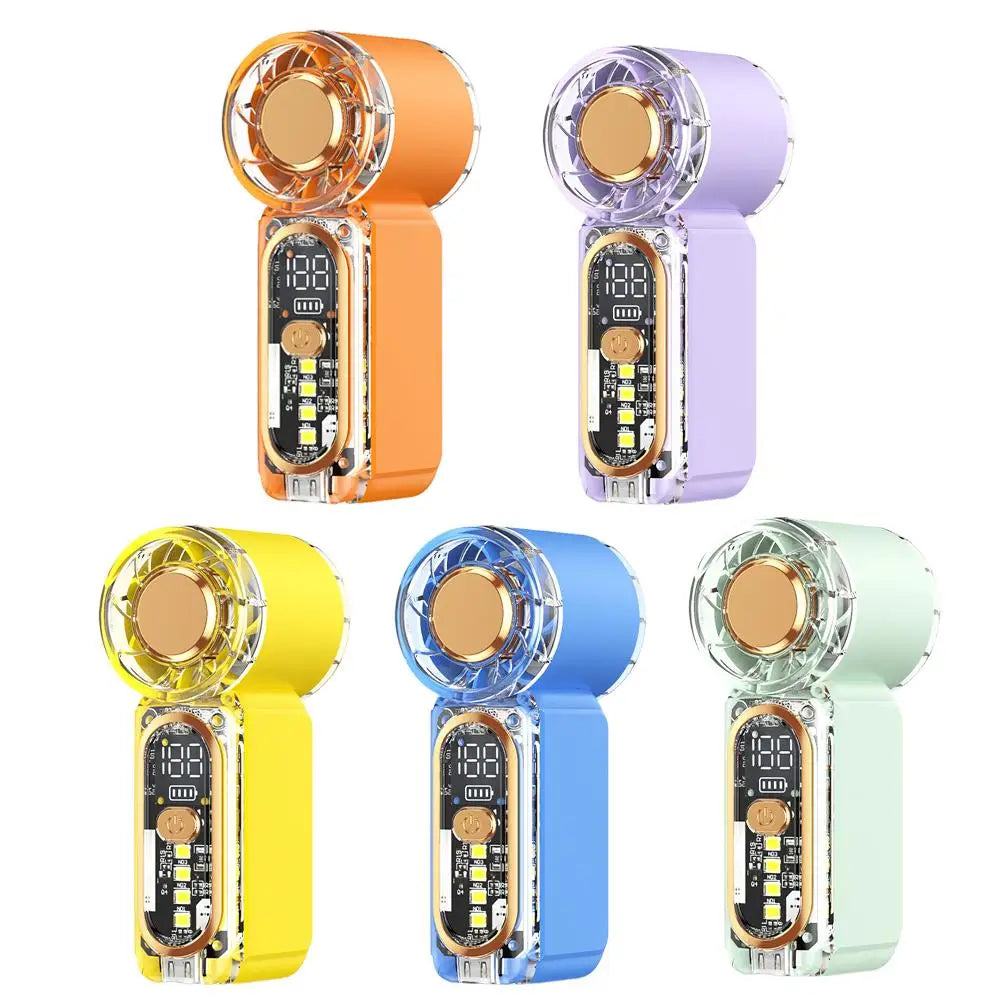 Mini Turbo Handheld Fan 22000 RPM | 100 Speeds USB-C Portable Handheld Fan QXL
