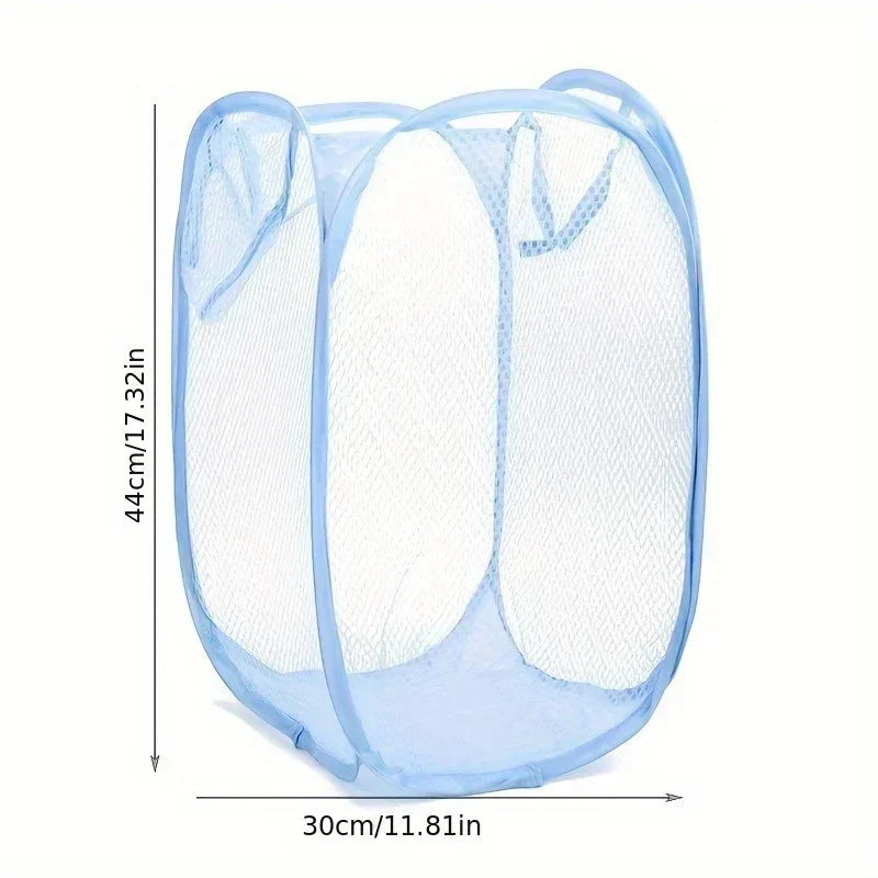 Pop-Up Mesh Laundry Basket | Foldable 1-2 Pack Foldable Laundry Basket QXL