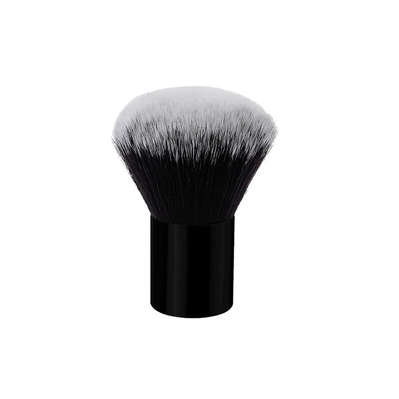 Professional Powder & Blush Brush | Black Aluminum Handle Makeup Brush QXL
