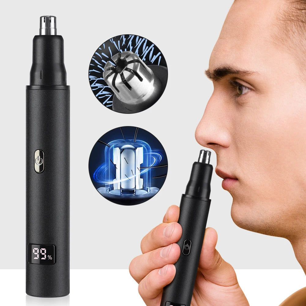 Electric Nose & Ear Hair Trimmer | 3-in-1 Rechargeable Nose & Ear Trimmer QXL