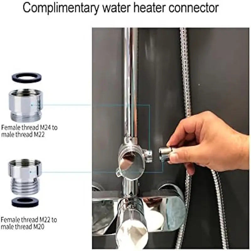 Faucet Water Flosser Oral Irrigator | 6 Nozzles, No Power Oral Water Flosser QXL