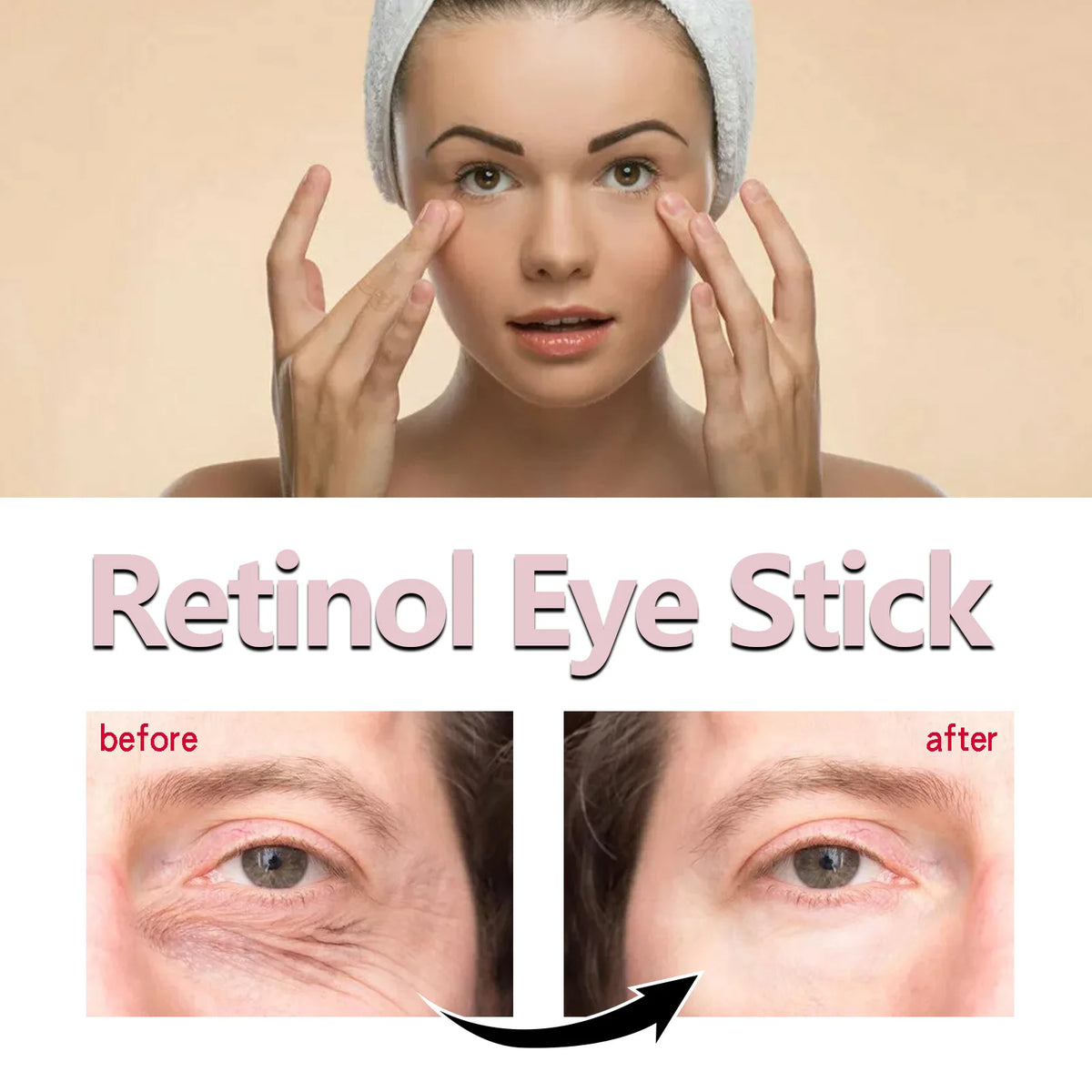 Eelhoe Retinol Eye Cream Stick | Dark Circles & Firming Eye Cream Stick QXL