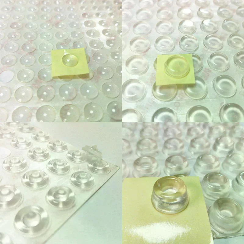 12-Pack Transparent Self-Adhesive Door Stopper Bumper Pads Door Bumper Pads QXL