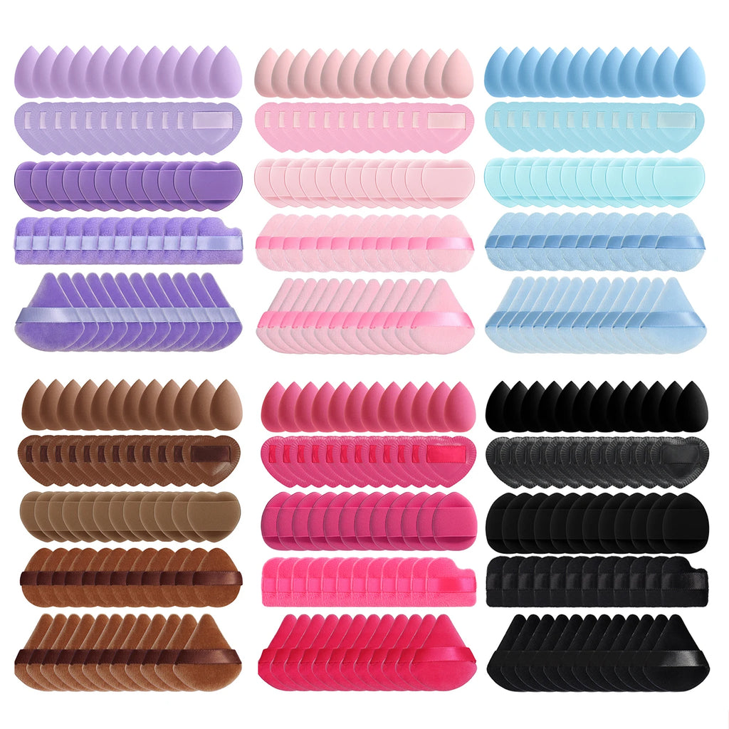 Mini Makeup Sponge Powder Puffs – 15, 30 or 60 Pack Makeup Sponge Puffs QXL