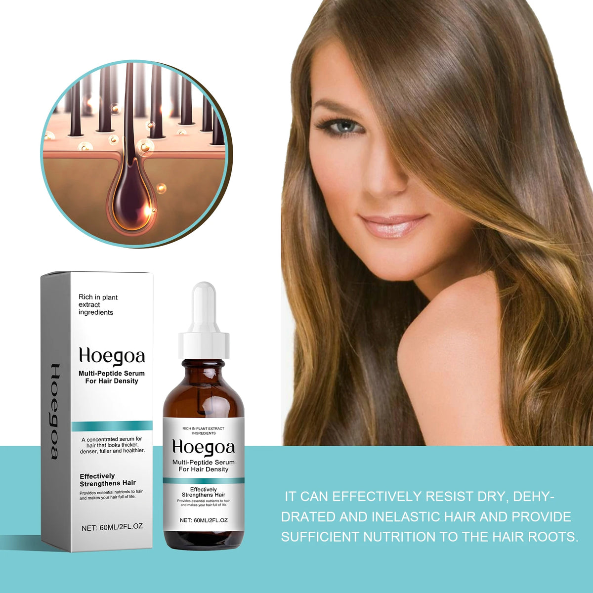 HOEGOA Natural Scalp Serum & Plant Extract Hair Essence Oil Hair Essence Oil QXL