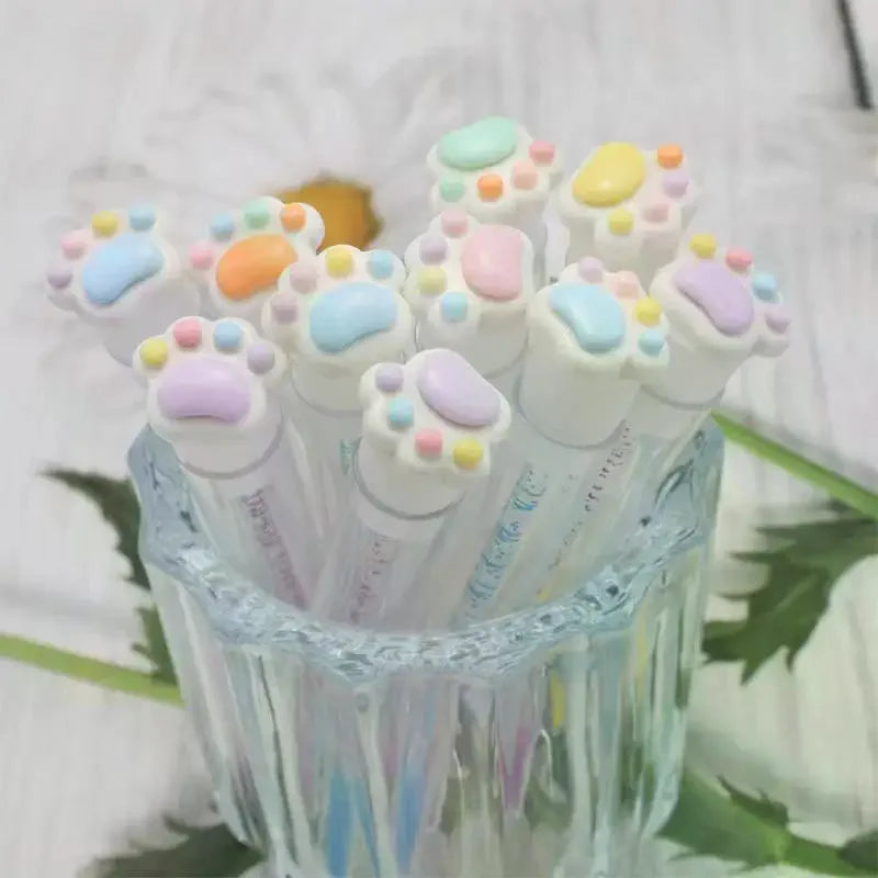 Cartoon Cat Paw Mascara Wand & Dustproof Spoolie Tube Eyelash Spoolie Brush QXL