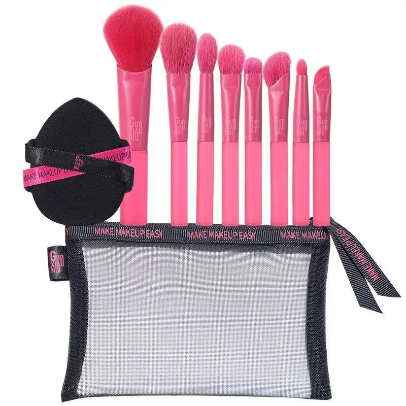 8-Piece Makeup Brush Set | Eyeshadow, Blush & Contour Makeup Brush Set QXL
