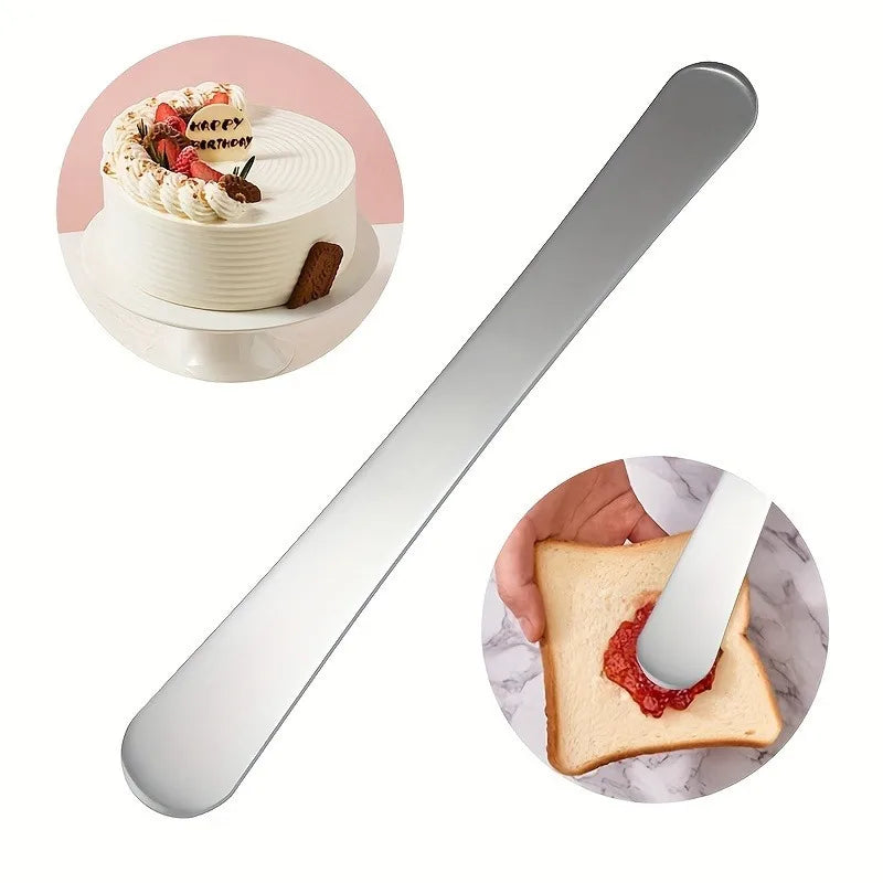 Stainless Steel Double-Headed Cake Cream Spreader & Spatula Cake Decorating Tool QXL