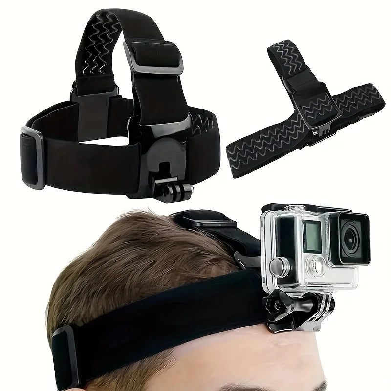 Headband Mount for DJI Osmo Action, Insta360 & GoPro Camera Head Mount QXL