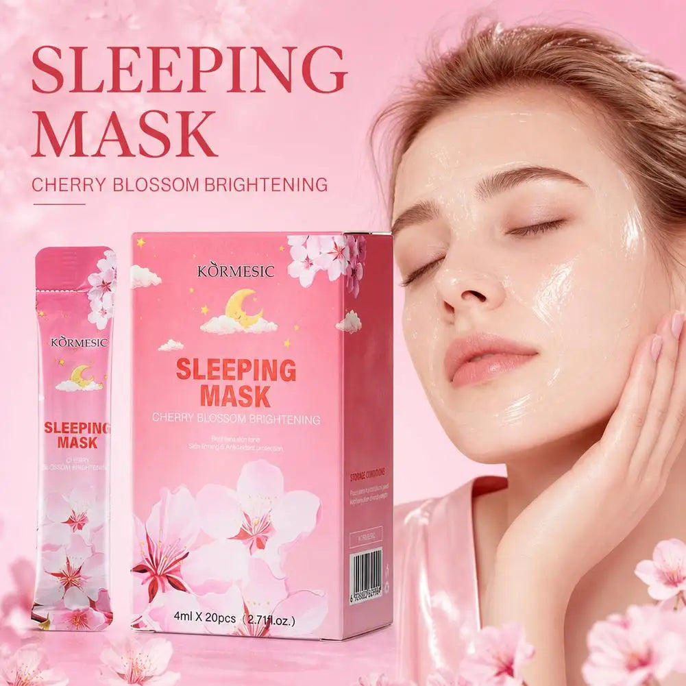 Cherry Blossom Overnight Sleeping Face Mask | Deep Hydration Overnight Sleeping Mask QXL
