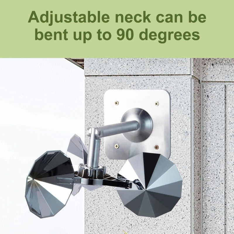 Dreamburgh Reflective Bird Repeller Wind-Powered Swivel Spinner Bird Repeller Spinner QXL