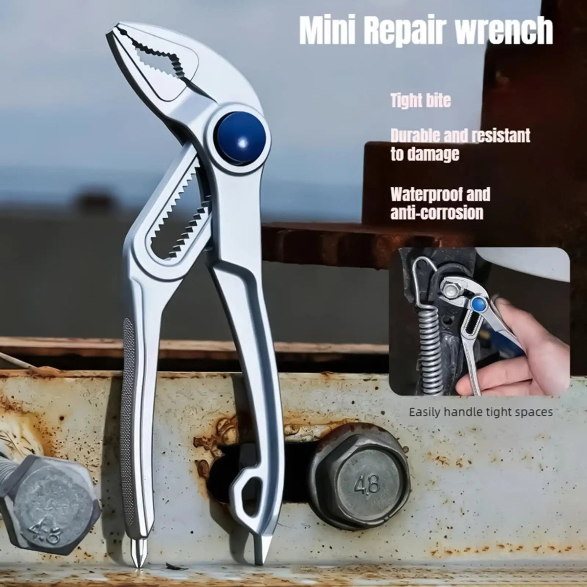 Quick-Release Adjustable Channel Lock Pliers | Smooth Jaw Adjustable Pliers QXL