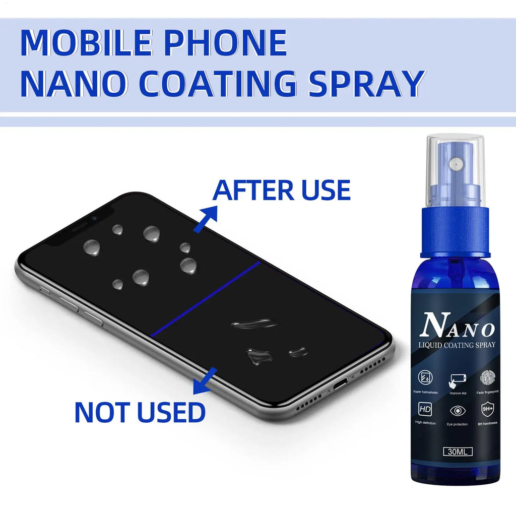 30ml Liquid Screen Protector Spray – Hydrophobic Anti-Scratch Liquid Screen Protector QXL