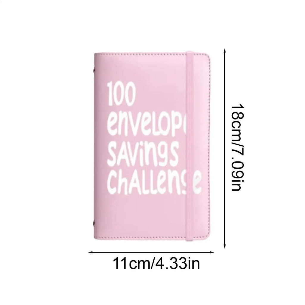 100 Envelope Challenge Binder | Cash Budget Savings Organizer Budget Savings Binder QXL