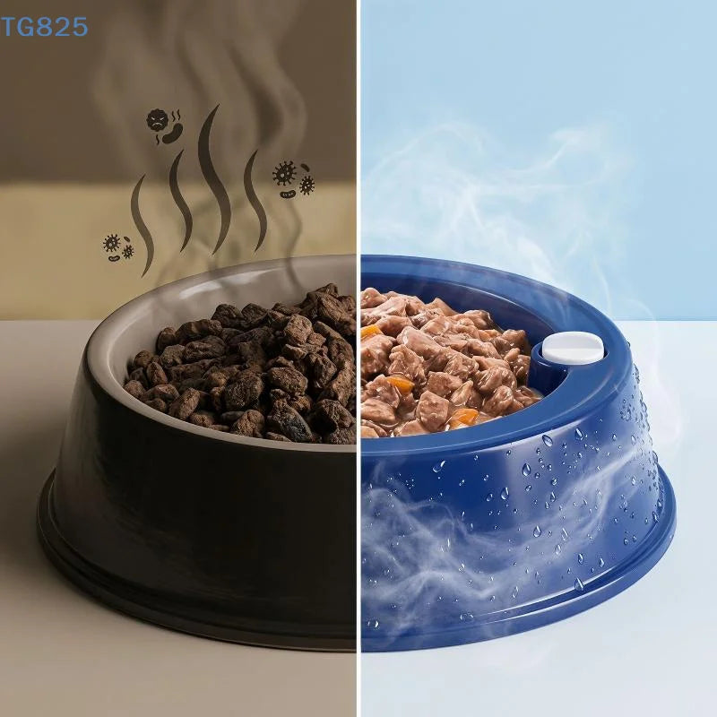 Freezable Cooling Dog Bowl | Summer Pet Water Feeder Cooling Pet Bowl QXL