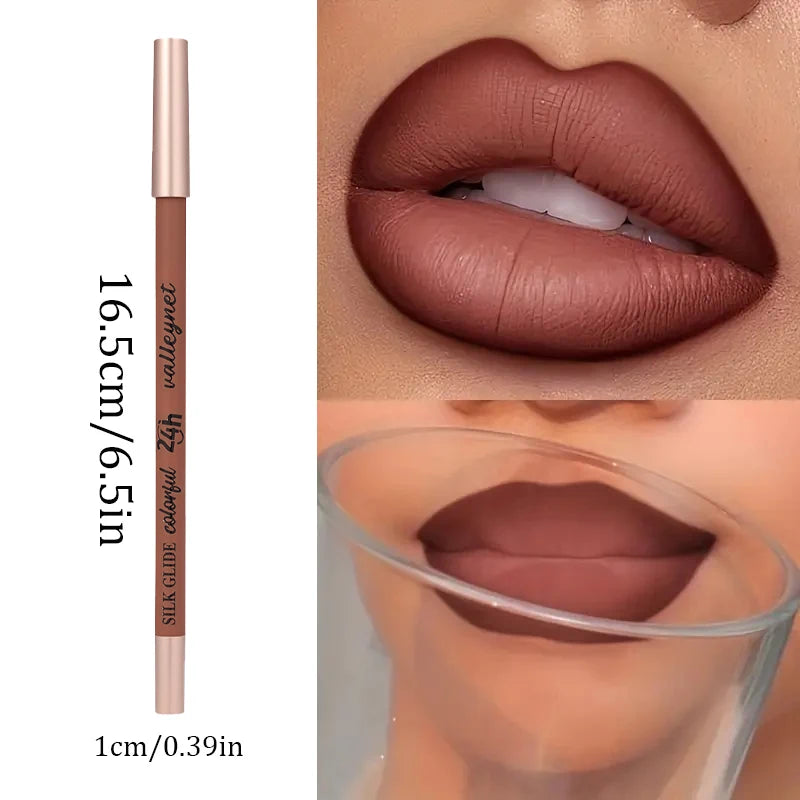 6-Piece Matte Waterproof Lip Liner & Lipstick Set for Women Lip Liner Set QXL