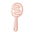 Soft Rubber Scalp Massage Shampoo Comb | ABS+TPR Brush Scalp Massage Comb QXL pink