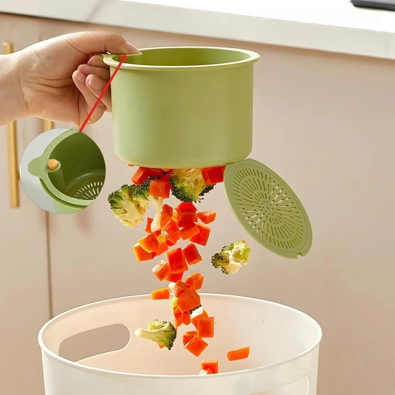 Faucet-Hanging Sink Strainer Basket | Press-Release Waste Catcher Sink Strainer Basket QXL