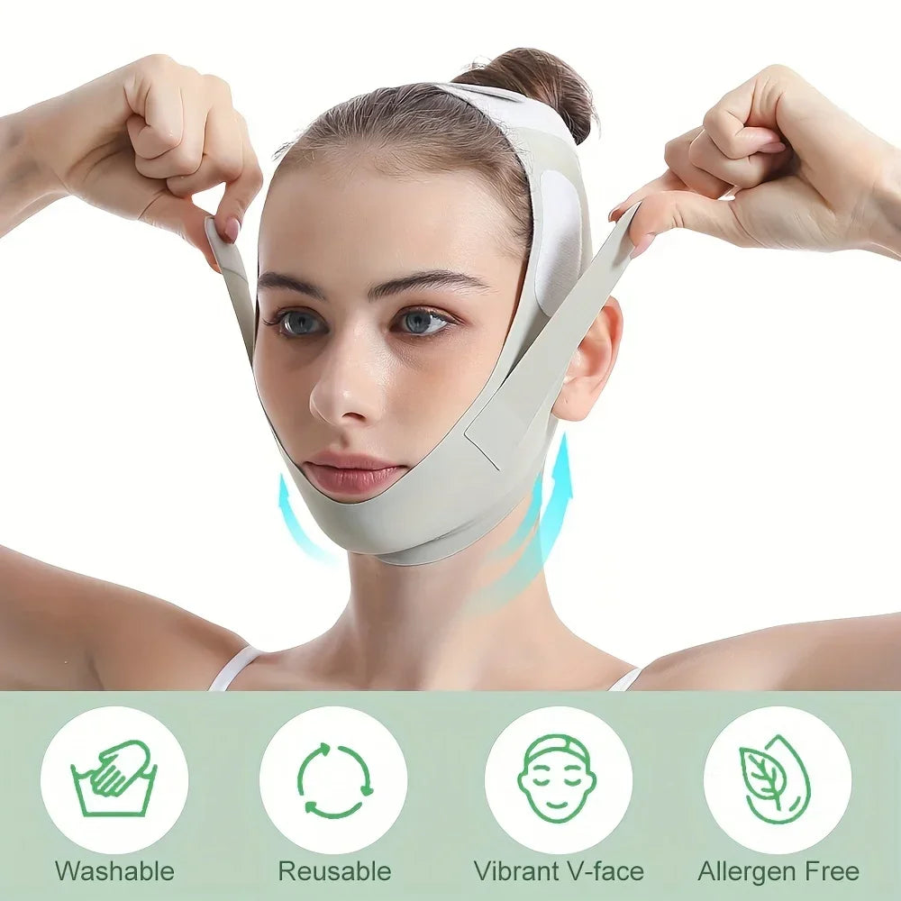 V-Line Face Slimming Strap | Chin & Cheek Lift Bandage Face Slimming Strap QXL