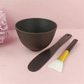 Silicone Face Mask Mixing Bowl Kit | DIY Skincare Tools Mask Mixing Kit QXL black