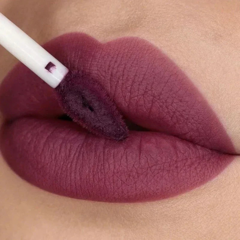 Nude Matte Lip Gloss 12 Colors | Velvet Waterproof Lipstick Matte Lip Gloss QXL