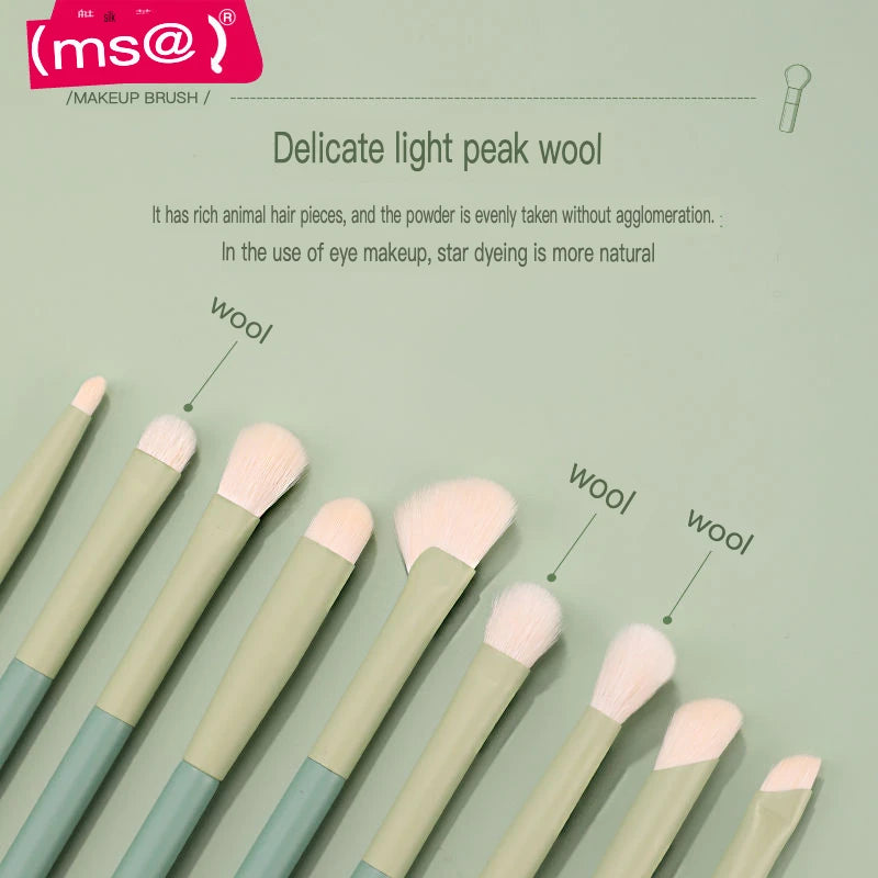 MSQ 12-Piece Ultra-Soft Makeup Brush Set | Powder & Eyeshadow Makeup Brush Set QXL