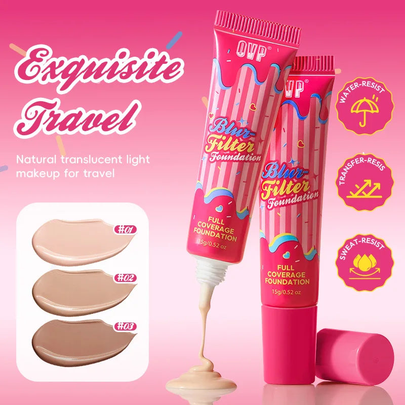 Matte Concealer Foundation – Lightweight, Breathable & Waterproof Matte Foundation QXL