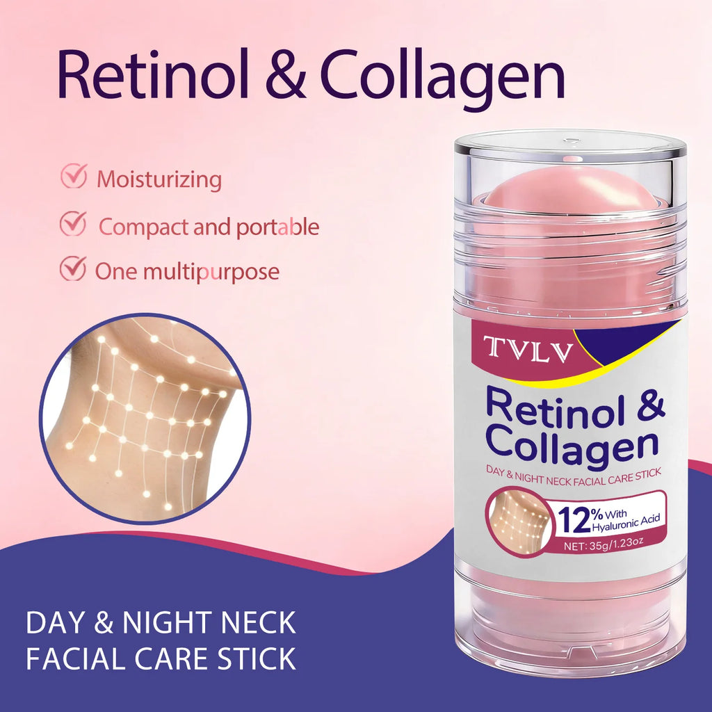 TVLV Retinol & Collagen Face & Neck Firming Stick 35g Facial Care Stick QXL