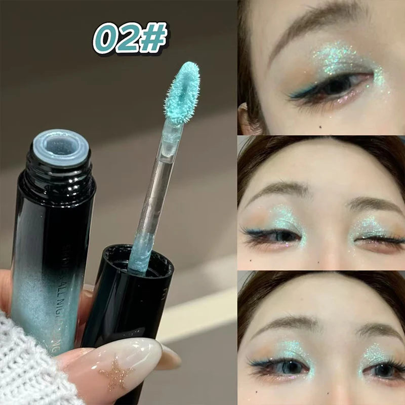 Art Value Glitter Liquid Eyeshadow | Shimmer Highlighter Liquid Eyeshadow QXL 02