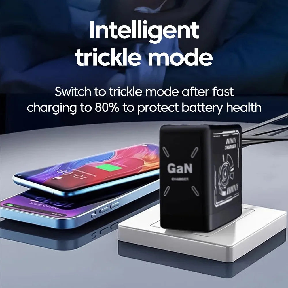 20W GaN PD3.0 Fast Charger | Retractable USB-C Cable Adapter GaN USB-C Wall Charger QXL
