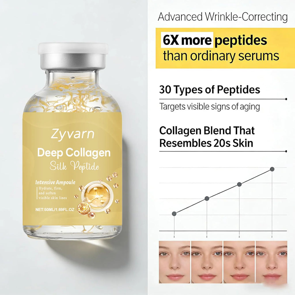 Collagen Silk Peptide Ampoule Essence | Korean Face Serum Face Serum Essence QXL